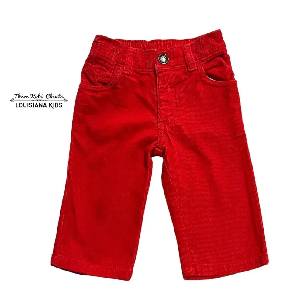 Old Navy 3-6m Red Corduroy Pants